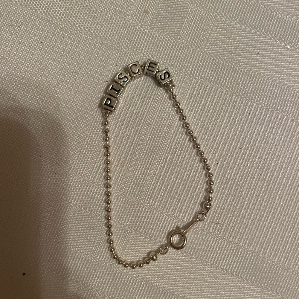 Pisces charm bracelet